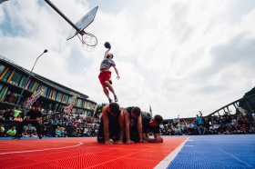 Lamík při jedný ze smečí na Labském poháru 2018.