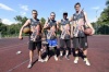Tým Vikings v plný polní.