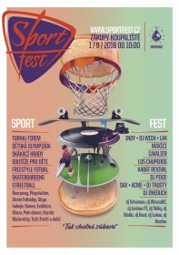 Plakát ke Sportfestu 2018 v Zákupech.